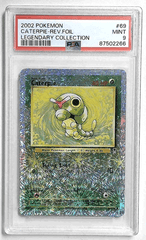 V1085: 2002: QUICK CATERPIE-REV.FOIL: 69/110: LEGENDARY COLLECTION: PSA 9: MINT: 87502266